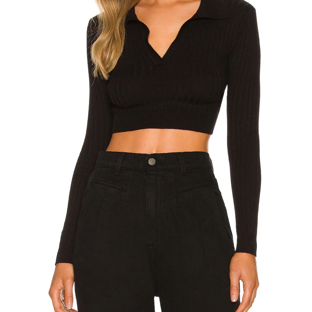 Revolve Polo Crop Top